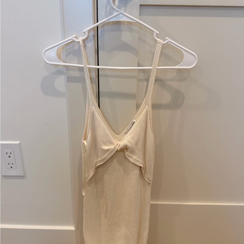 Abercrombie & Fitch Cream Knit Dress